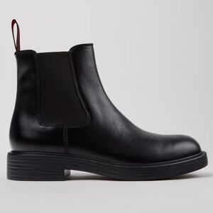 CAMPER Men's Dean Black Leather Ankle Boots, Size 9 US/42 EU  |  9.5 US/43 EU